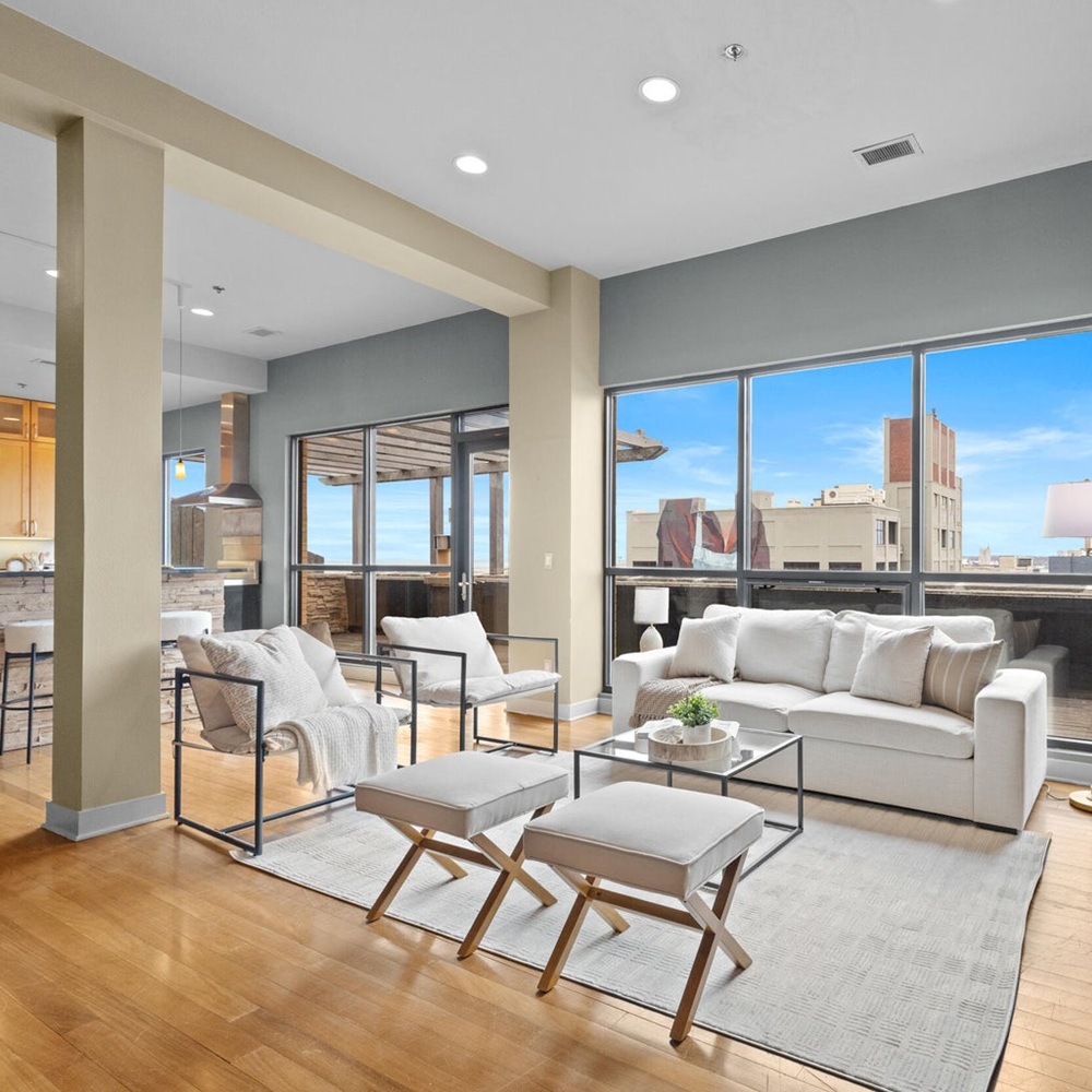 Vacant home staging in South Eastern Wisconsin furnished home prepared for real estate listing photos