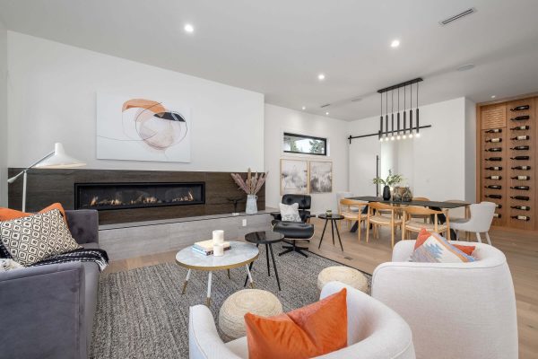 South Eastern Wisconsin with modern furniture setup for staged home