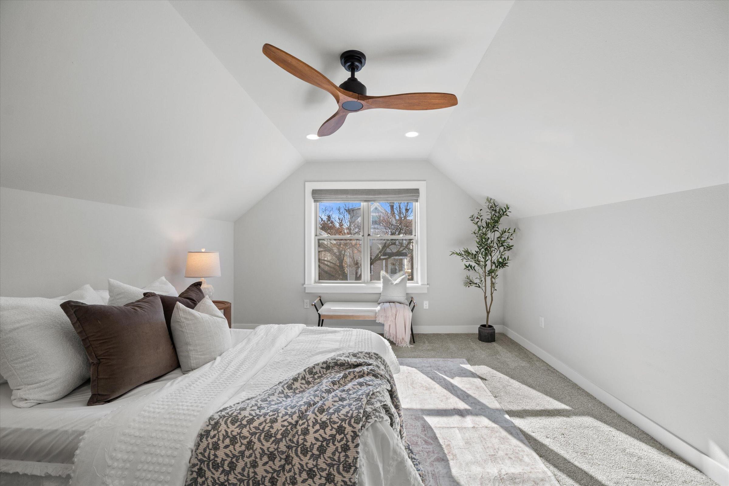 Bright and polished living room styled for Home Staging in Ozaukee County, WI