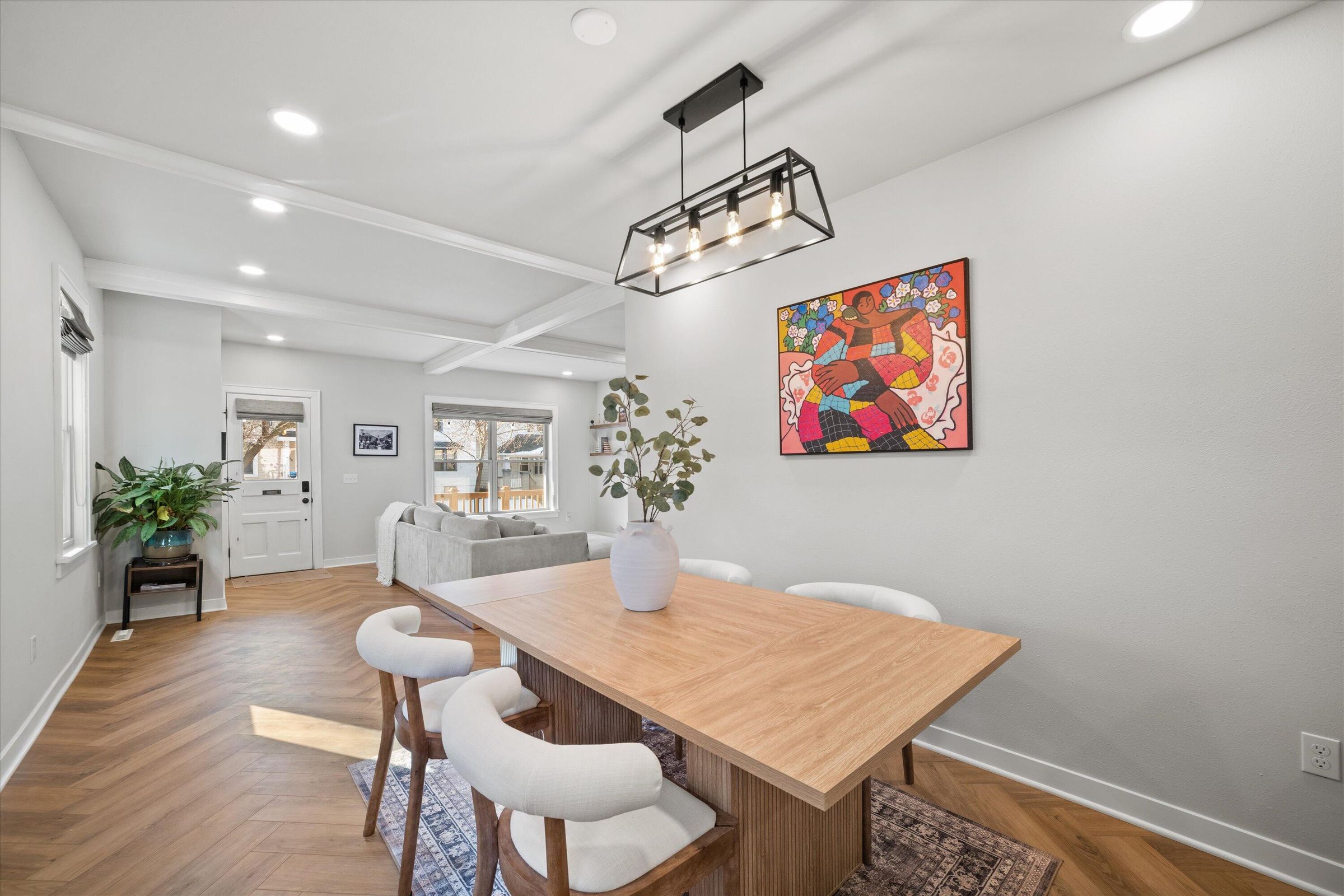 Bright interior designed for Home Staging in Muskego, WI