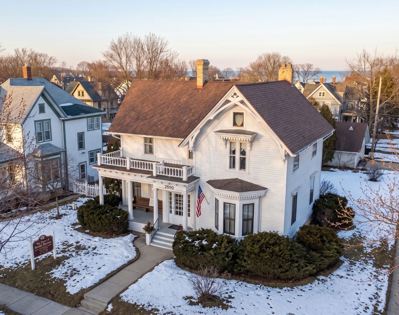 Home of Beulah Brinton, an early community, Bay View, WI