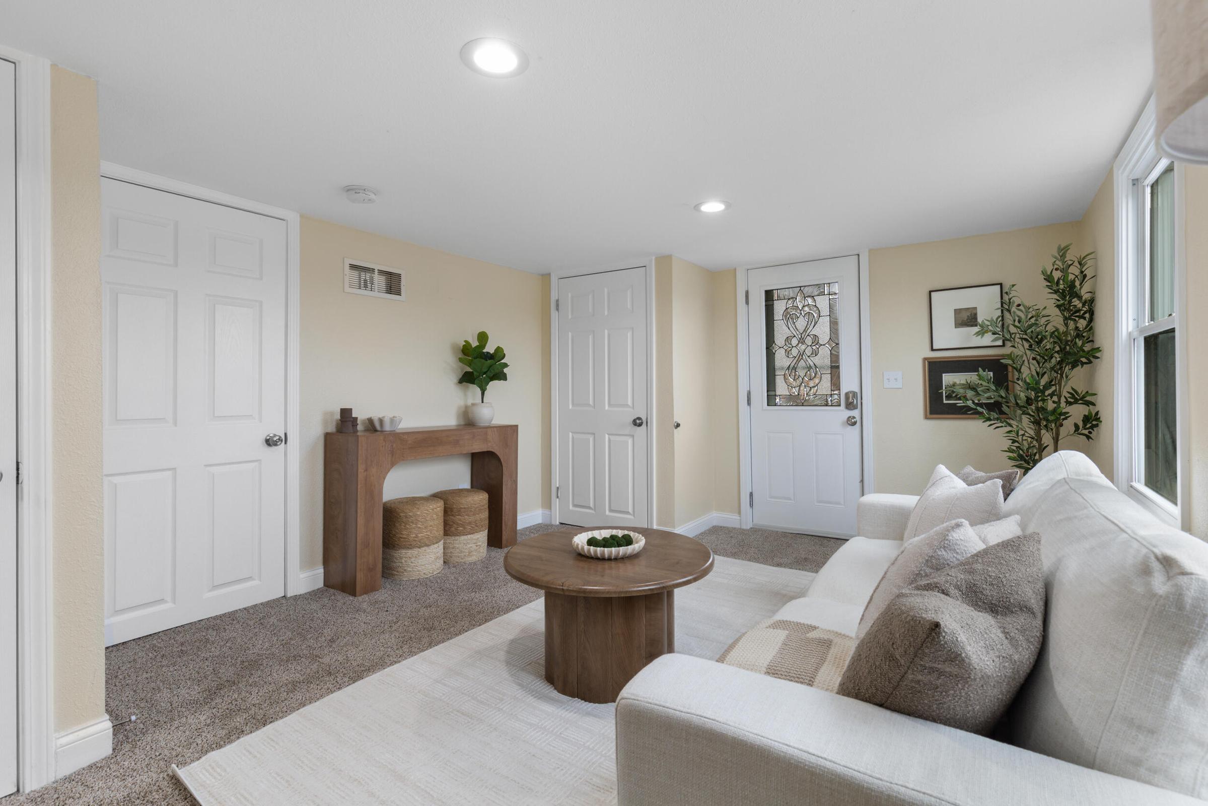 Welcoming living room styled for Home Staging in Mukwonago, WI