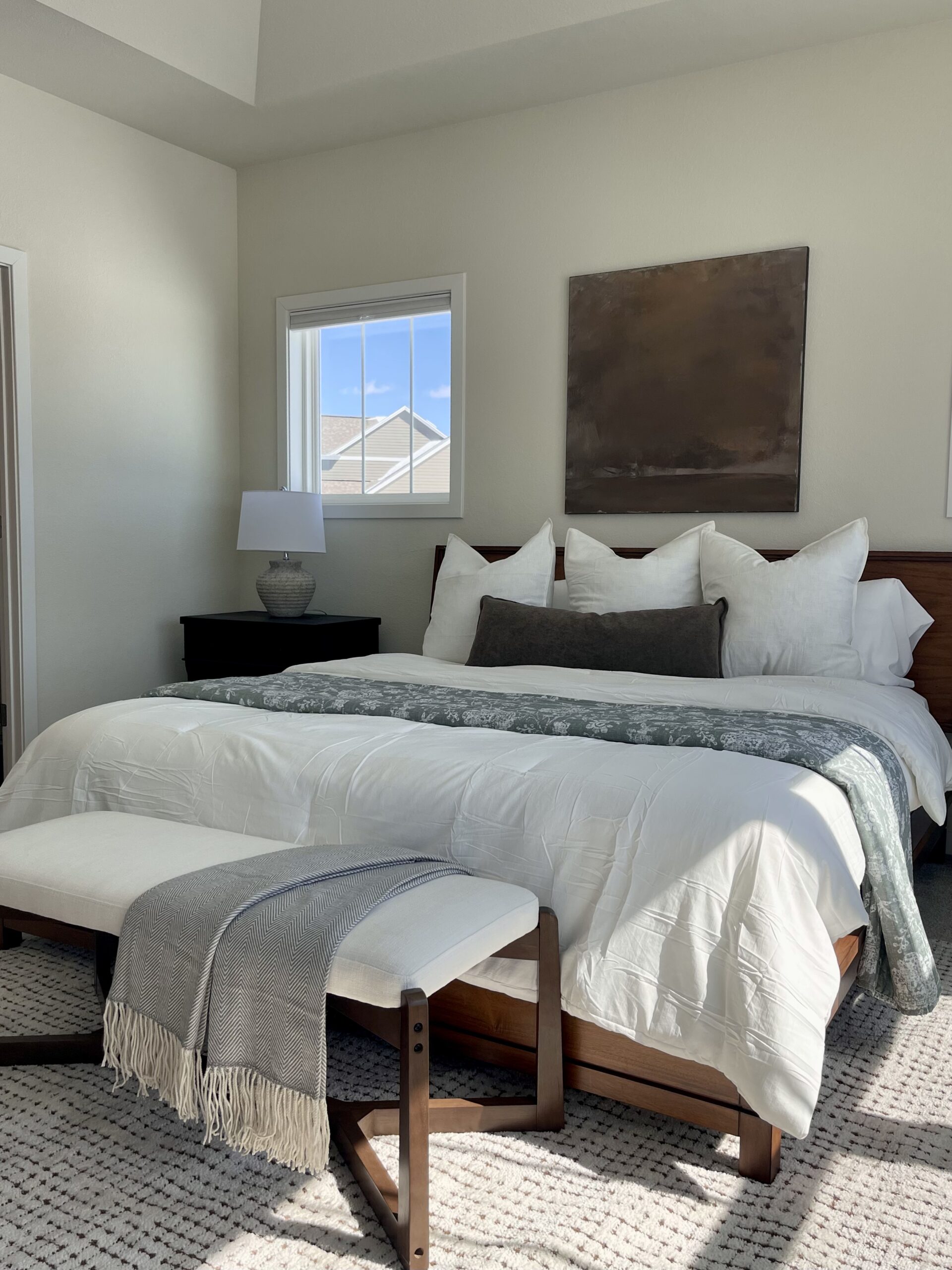Clean and welcoming interior styled for Home Staging in Franklin, WI