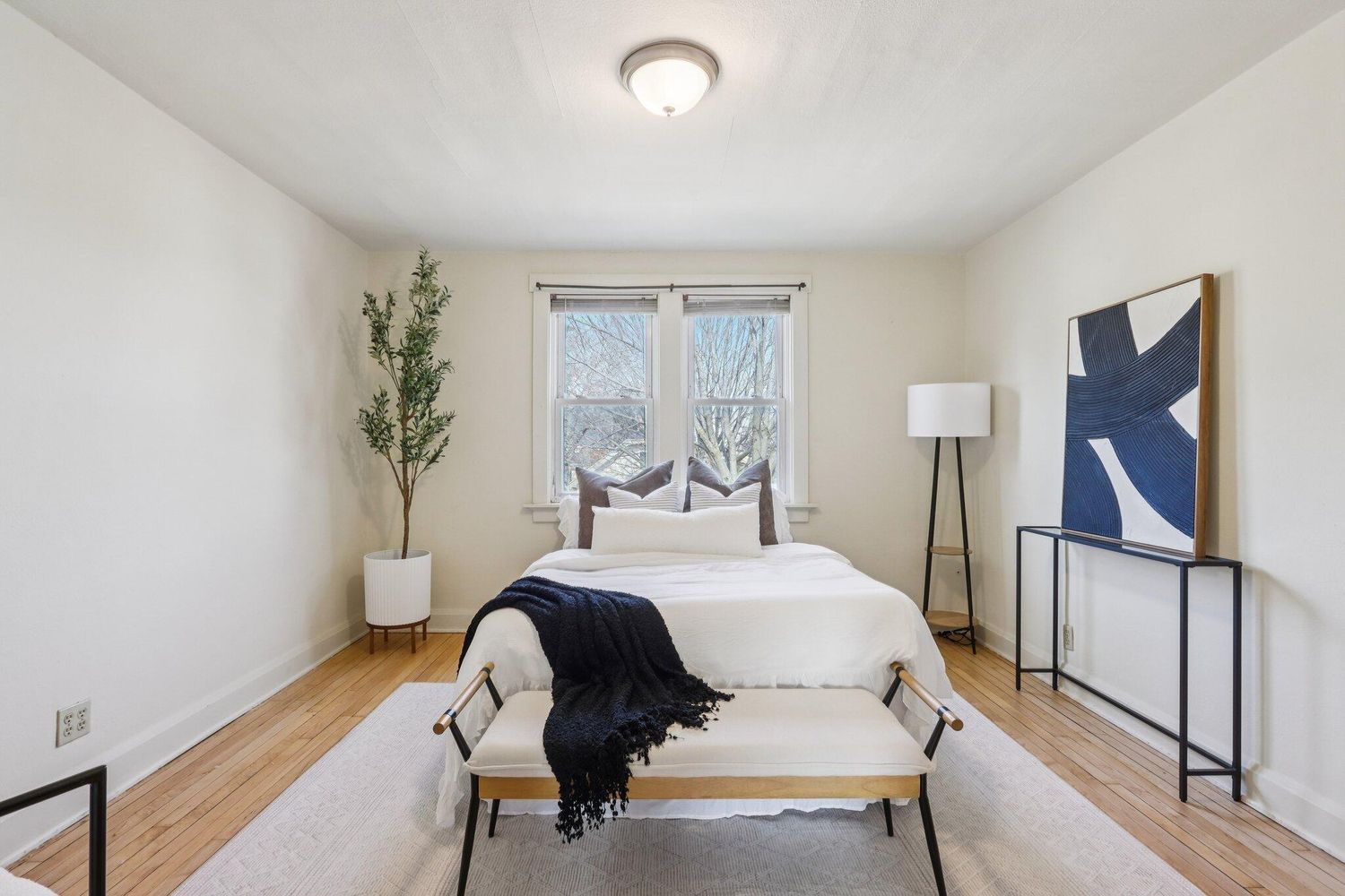 Professionally prepared room for home staging near me in Greendale, WI