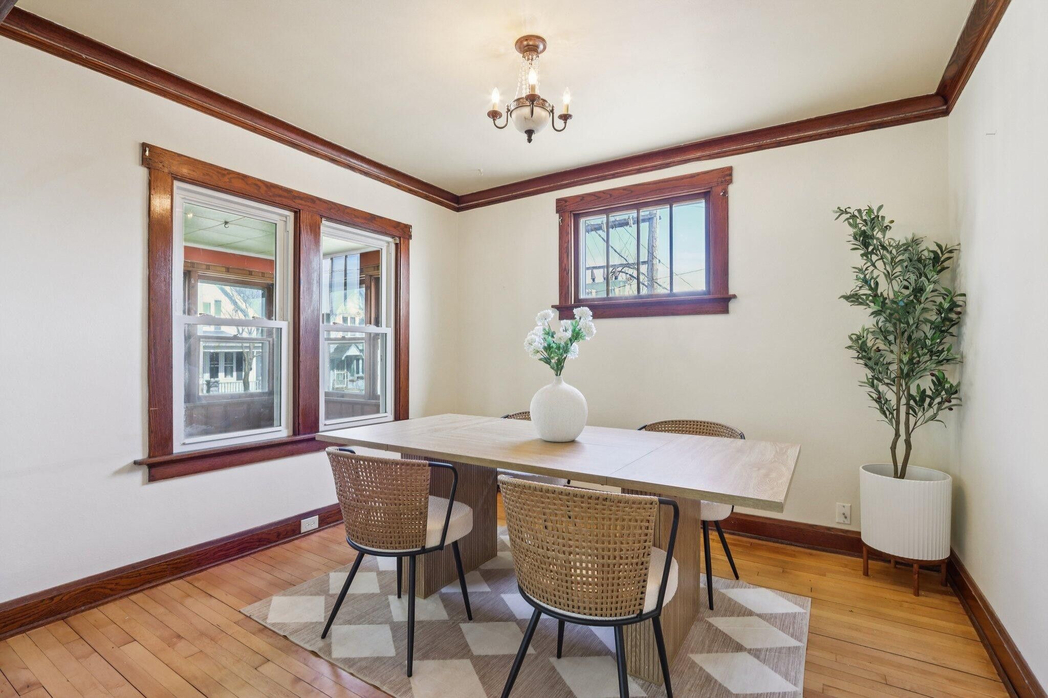 Clean and welcoming interior styled for Home Staging in Saint Francis, WI